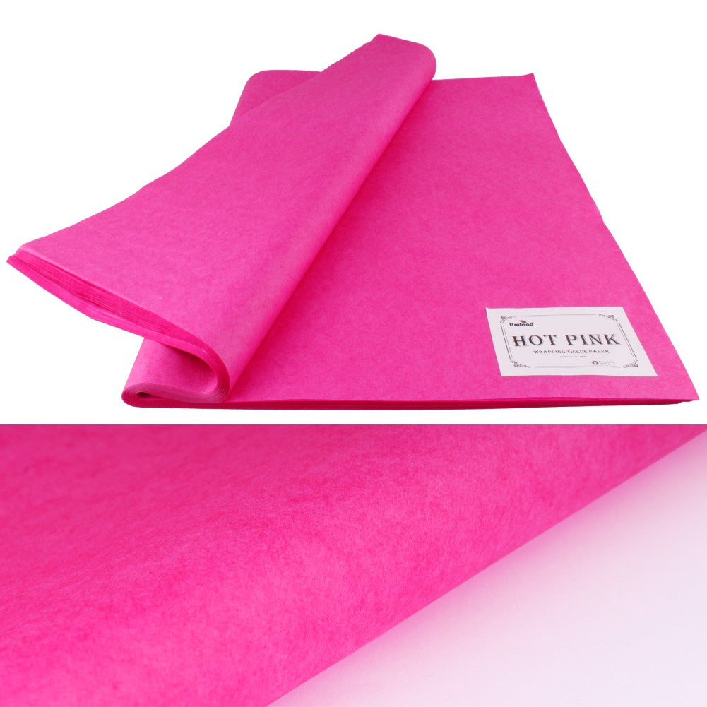 PMLAND Premium Quality Gift Tissue Wrapping Paper - Hot Pink - 15 Inch